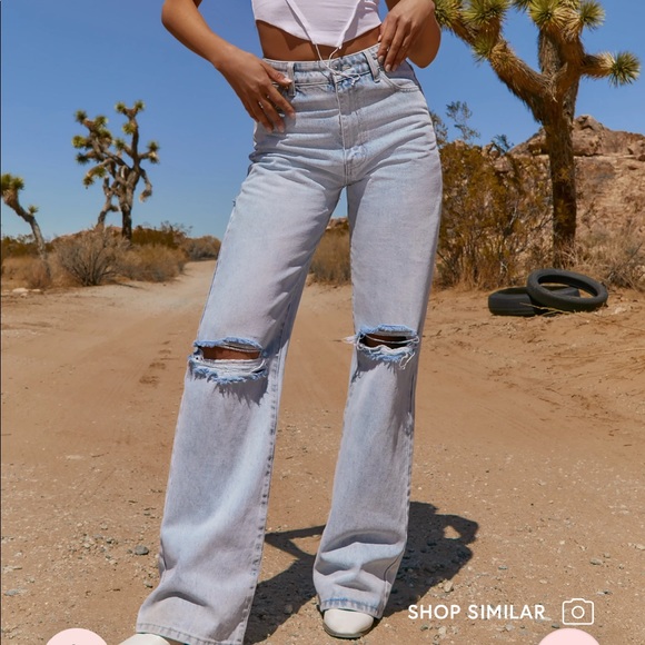 Oh Polly distressed jeans - Picture 1 of 4